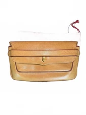 Cartier Brown Leather Clutch Bag