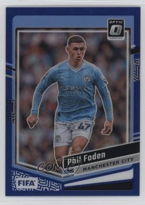 2023-24 Panini Donruss FIFA Optic Blue Prizm 55/99 Phil Foden #88 n0c