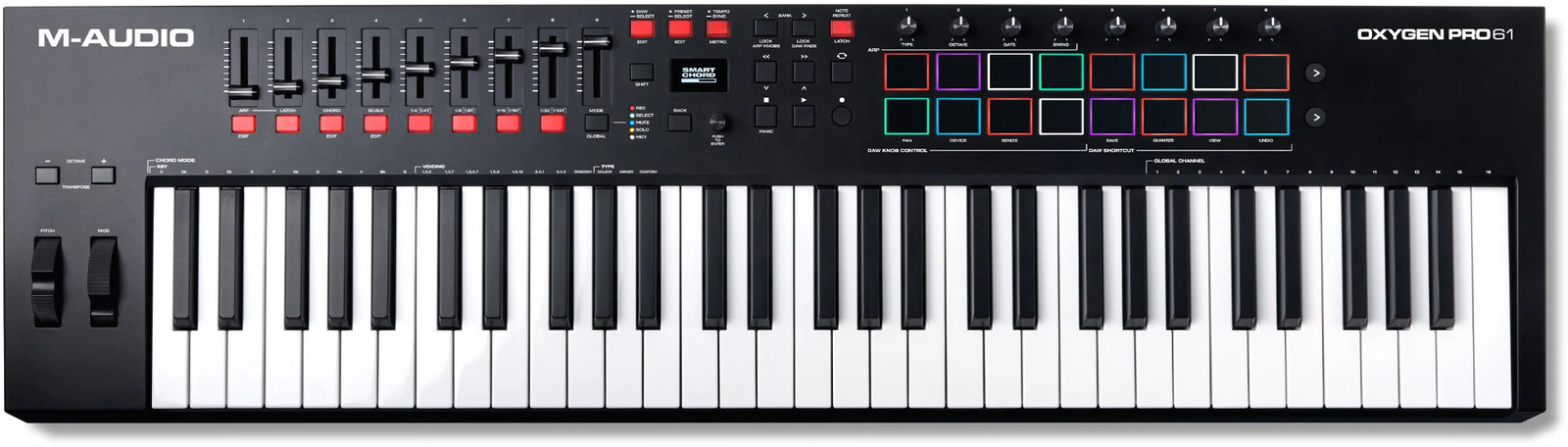 M-Audio Oxygen Pro 61 - 61-Key USB MIDI Performance Controller 55890₽