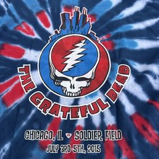 Grateful Dead Fare Thee Well 50th Anniversary 2015 T Shirt Tie Die-Size L-mint