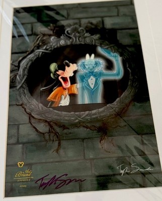 Disney 2026 Art Brand Studios SIGNED Haunted Mansion Goofy Ghost