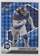 2021 Panini Mosaic Blue Mosaic Prizm 18/99 Leonard Williams #154 fm0