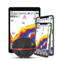 Smart Wireless Sonar Fishfinder 60m GPS Bluetooth App for Phone Boat Lake