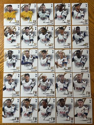2024-25 Futera FX Tottenham Complete Base Set (25) and Landscape