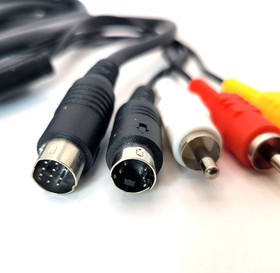 Sega Saturn S-Video Cable S-AV Composite TV Cord Replacement (6 feet)