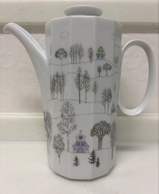 Rosenthal Winterreise Coffee Pot Polygon Design Tapio Wirkkala 8.7'' Used