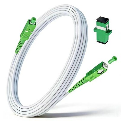 3FT Armored Fiber Optic Cable SC/APC to SC/APC Single Mode 9/125um OS2 LSZH