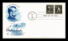 US COVER ABRAHAM LINCOLN 4C PROMINENT AMERICANS FDC COMBO ASDA STAMP SHOW