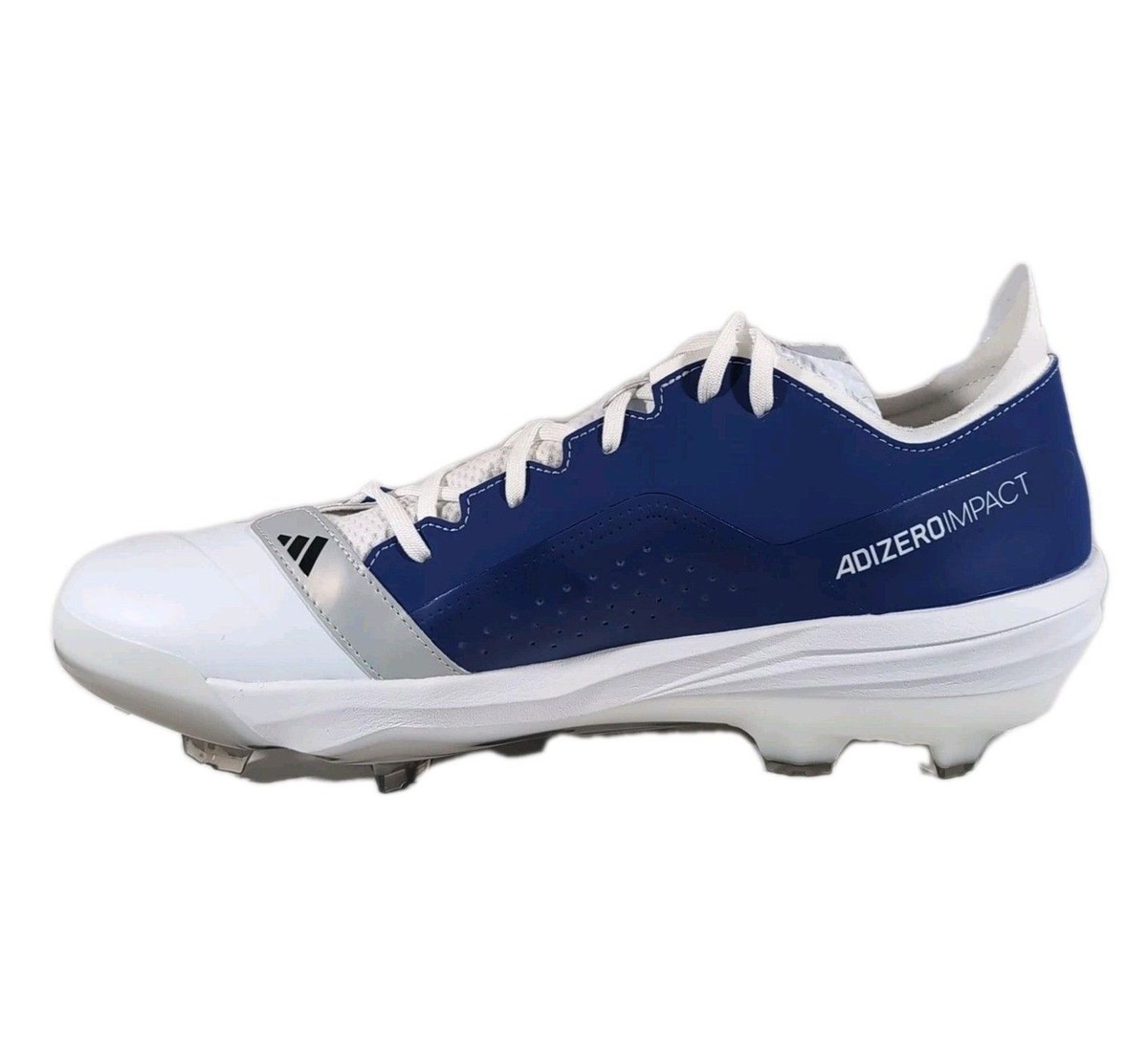 Adidas Adizero Impact 2.0 baseball Cleats Men’s 15 White/Royal Blue SPG 753001 Adidas Adizero Impact 2.0 baseball Cleats Men main image 3