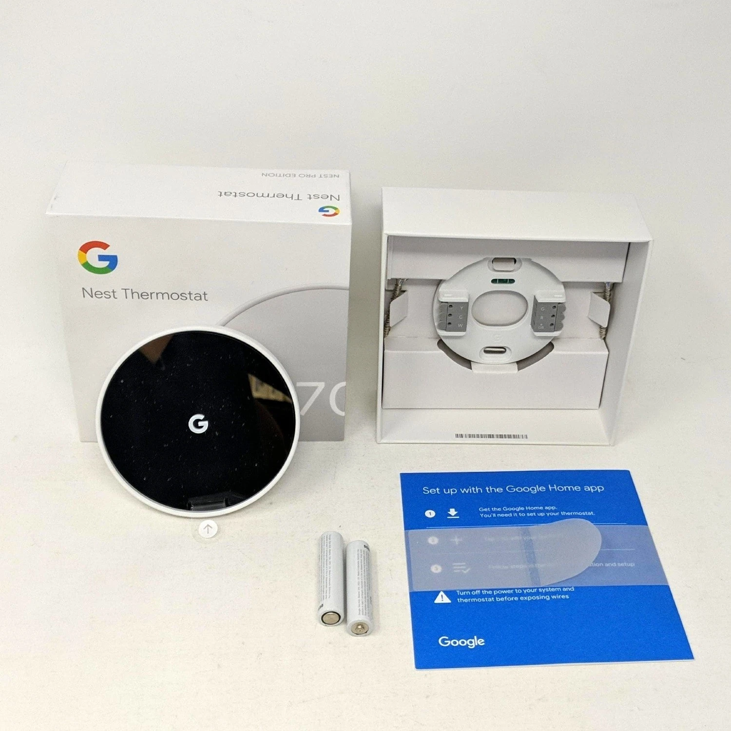 Grade A Google Nest Smart Programmable Wi-Fi Thermostat PRO - Snow (GA02180-US)