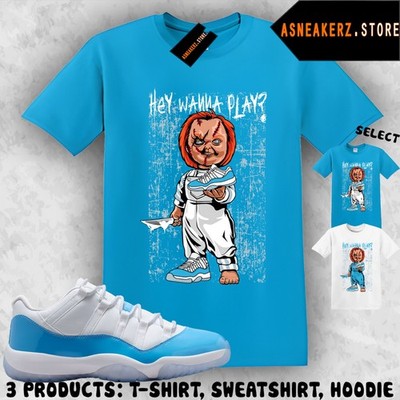 Shirt Matching AJ 11 Low University Blue 2026 Match Sneaker Sneakerhead Chucky