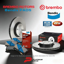 Rear Brembo Disc Rotors+Bendix Brake Pads for Infiniti Q60 V37 16-21 308mm