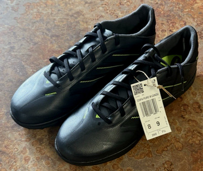 Adidas Men's Copa Pure III League TF Core Black  Lucid Lemon JR2855 Size 8 New!