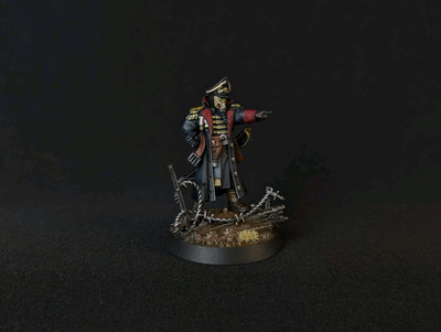 COMMISSION painted Death Korps of Krieg Commissar Astra Militarum