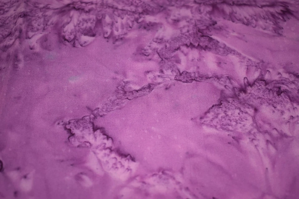 1/2 yard x 44" Cotton Batik fabric PURPLE VIOLET tonal watercolor BLENDER - Image 2 of 3