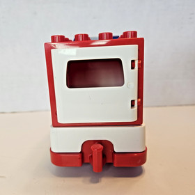 LEGO Duplo Ambulance EMT Truck Van w Figure First Aid Kit 13 pc 10527 Incomplete