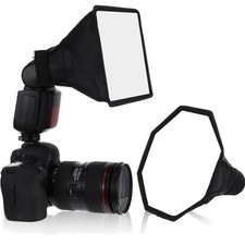 2 Stück Blitz Diffusor 2 in 1 Blitz Reflekto...