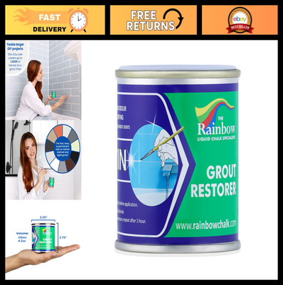 White Grout Pen - Waterproof Tile Paint Restorer for Floors, Kitchens & Bathroom