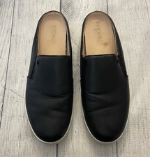 Black Vionic Women s Ladies Splendid Dakota Mule Leather Shoes, Size Adult 9