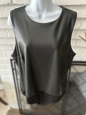 Express Body Contour Faux Leather Sleeveless ...