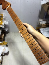 left big head 22 fret Roasted flame Maple guitar neck DIY Satin parts