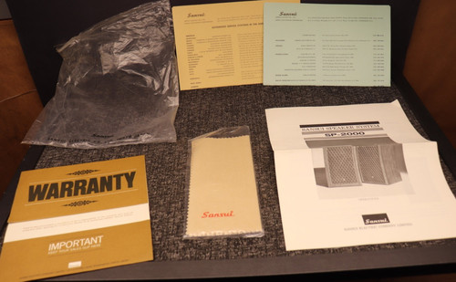 Vintage Sansui SP-2000 4-Way 6-Element Speaker Operation Instruction & More