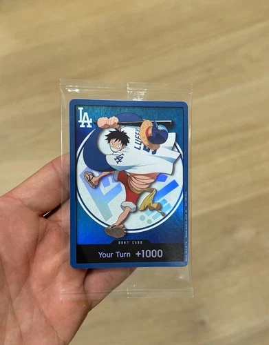 2026 ONE PIECE LOSANGELES DODGERS MONKEYD LUFFY DON CARD PROMO7/2/26 SEALED