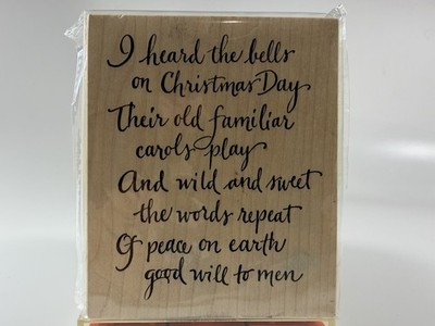 Christmas Rubber Stamp Peace on Earth