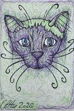 cat prints  Hand-Drawn