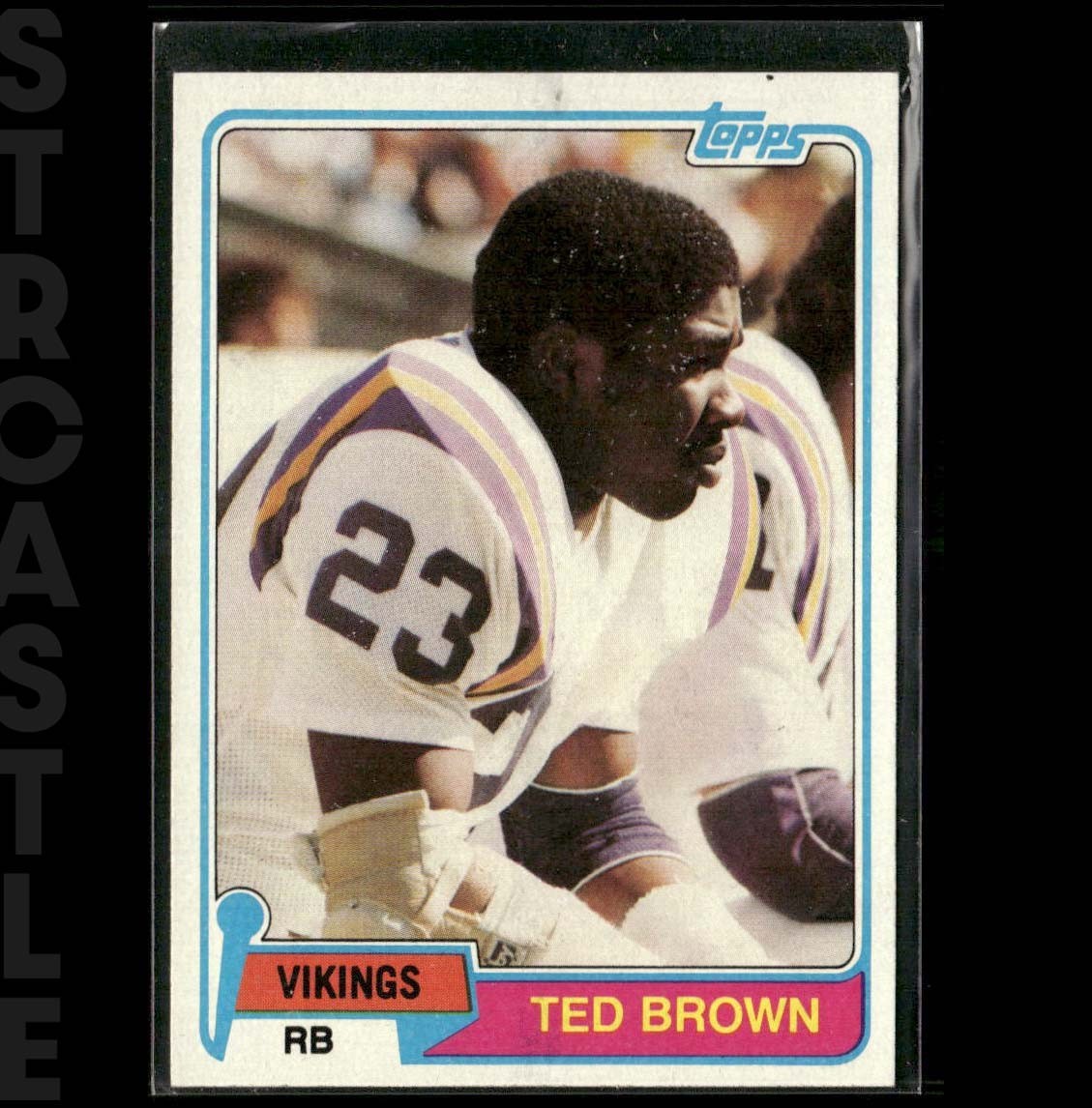 Ted Brown 1981 Topps #247 Minnesota Vikings 🏈 Football Card (RC)
