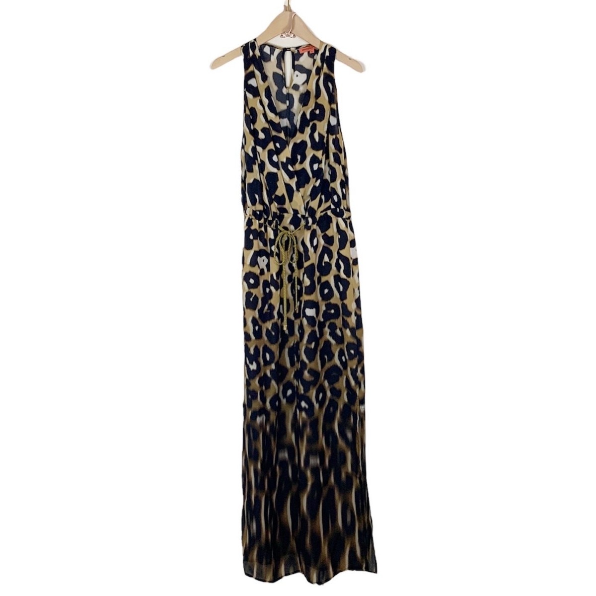 NWOT Manning Cartell Born Free Leopard Print Tie Waist Maxi Dress Size 0 $499 View 4
