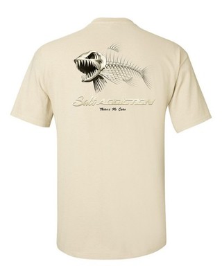 Salt Addiction Saltwater Bonefish Flats Fishing Short Sleeve T Shirt  Ocean