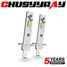 2X H1 LED Headlight White Light Lamp High Low Beam 12V 6000K Bulb 55W