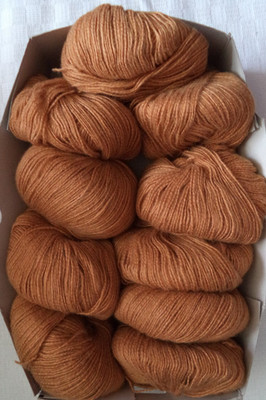 Wolle, Stricken, Lana Grossa PUNO LUCE ,Fb.13, goldbraun, 330g, Alpaca-Merino