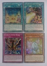 🔥4x EGS1 Egyptian God Deck Slifer the Sky Dragon Cards Ultra/Super Rare NM/VLP