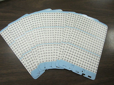 BRADY PORTA-PACK WIRE MARKER #39 REFILL CARDS PACK OF 8 NEW!!
