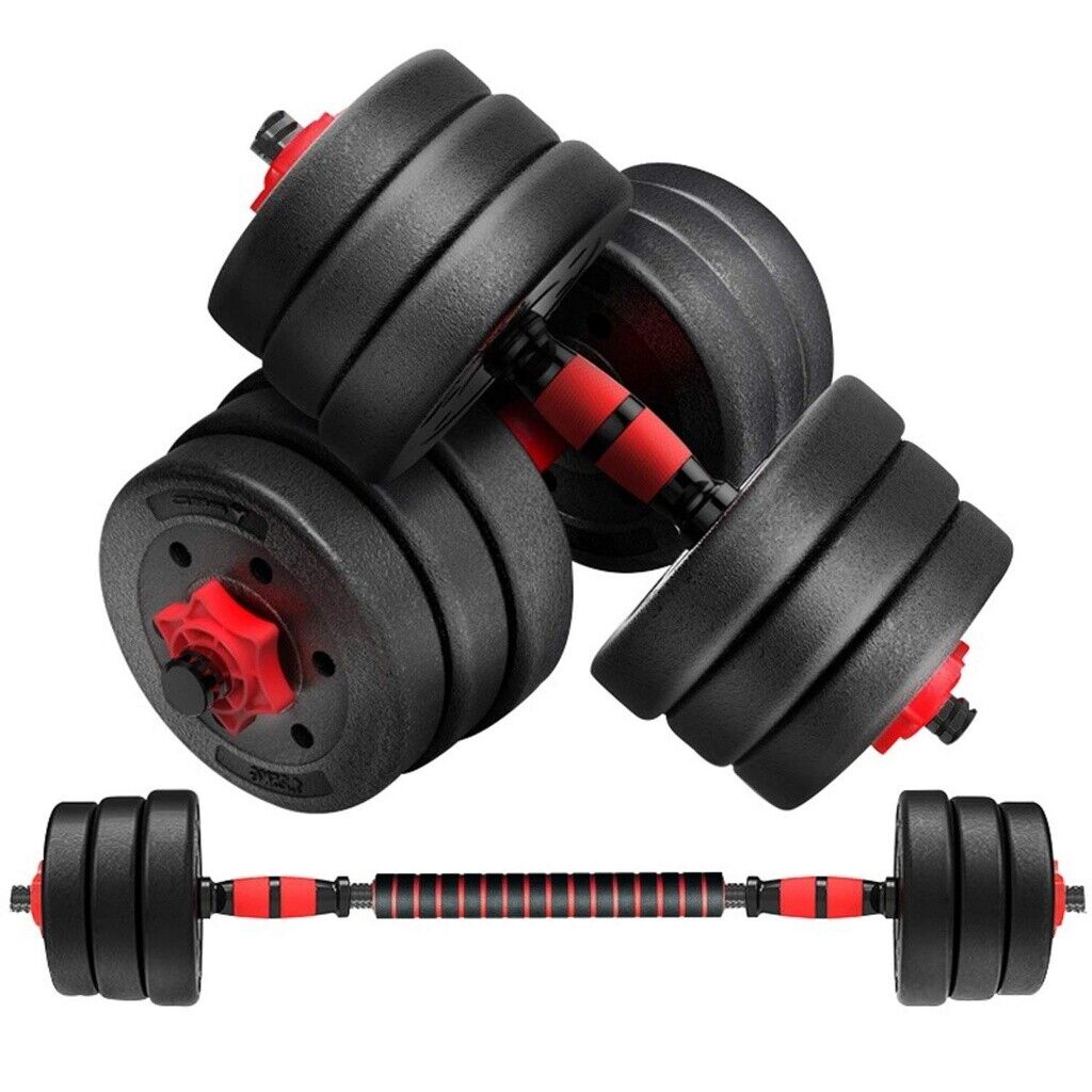 Verpeak 15kg Adjustable Dumbbell Set Barbell Set Home Gym Weights Exercise