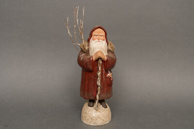 RARE! Signed Scott Smith '06/Rucus Studio ''Belsnickel (Red) Holiday Figurine