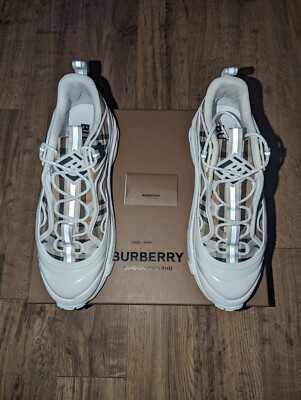 Burberry Arthur Vinntage Check Canvas Low Top Sneakers US Size