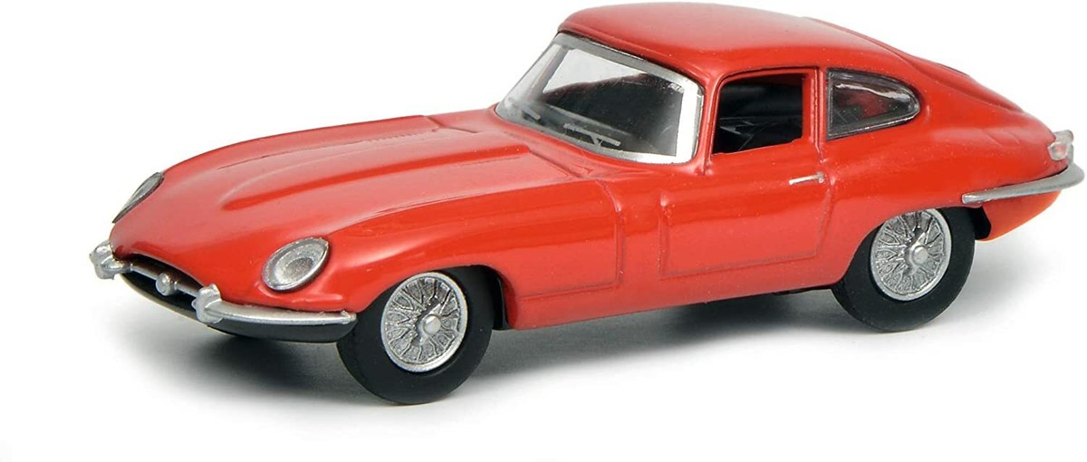 Schuco 1/64 Jaguar E Type red model car metal | eBay