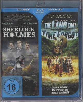 Double Feature Sherlock Holmes The Land That Time Forgot Blu Ray NEU 