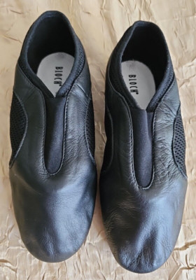 BLOCH Ballet Dance Neo-Flex Black Leather Slip-on Women's US 7/UK 5/EU 38