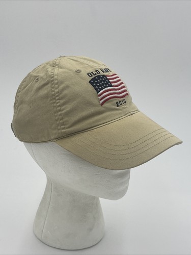 American Flag 2010 USA Beige Old Navy Baseball Cap Hat Adjustable - Picture 7 of 11