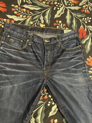 G-Star Raw '3301 STRAIGHT' Mens Dark Aged Hydrite 12 oz Denim Size