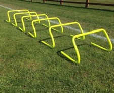 Set of 6 Agility Hurdles 6 inch Football Speed & Agility Training UK