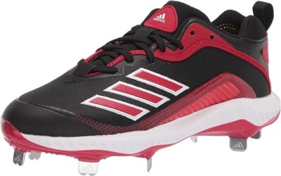 adidas Men's FV9348 Baseball Shoe Black/Power Red/White 13.5