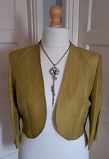 Kaliko Moss Green Short Lightweight Jacket Size 18
