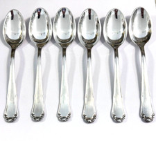 6 Kaffeel&ouml;ffel / Teel&ouml;ffel EMD Erich Marx 90er Silberauflage 14,3 cm