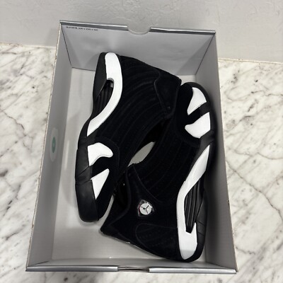 Size 7.5 - Air Jordan 14 Retro Black White for sale online | eBay