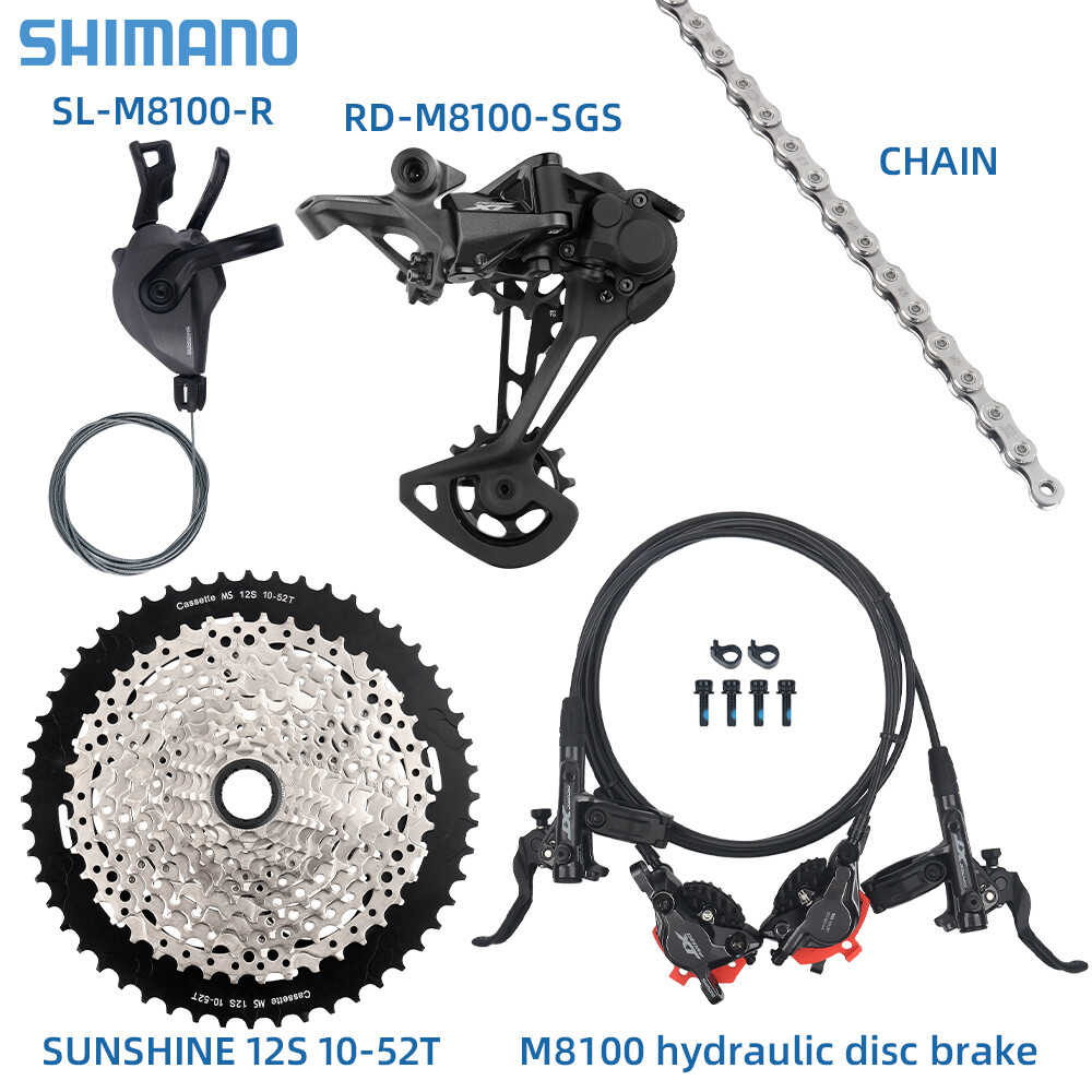 Shimano Deore XT M8100 12 Speed Drivetrain Brakes Groupset MTB MS